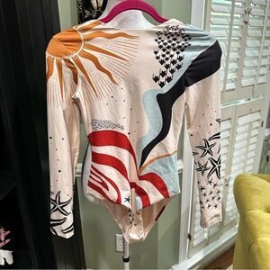 Aqua Bendita Clara Maniera Long‑Sleeve Surf Suit — Size S